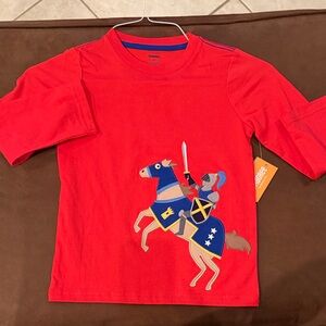Gymboree Red T-Shirt with Knight and Horse Graphic Sz 5T New With Tag